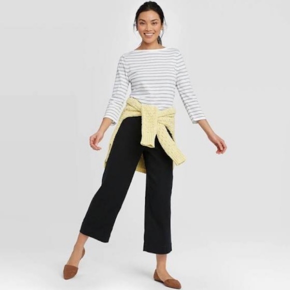 A New Day * Black & White Stripe 3/4 Sleeve Top* NWT * Multiple Sizes * - Picture 9 of 9